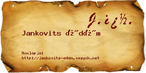 Jankovits Ádám névjegykártya